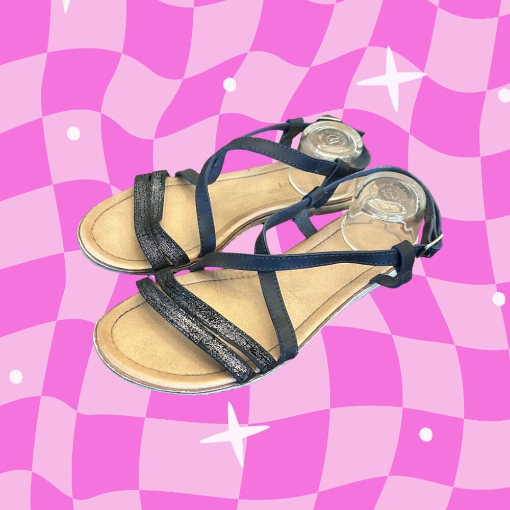 Jenny Fairy Navy Sandals — Effortlessly Cute & Comfy! 💙✨
